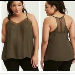 Torrid lace trim tank